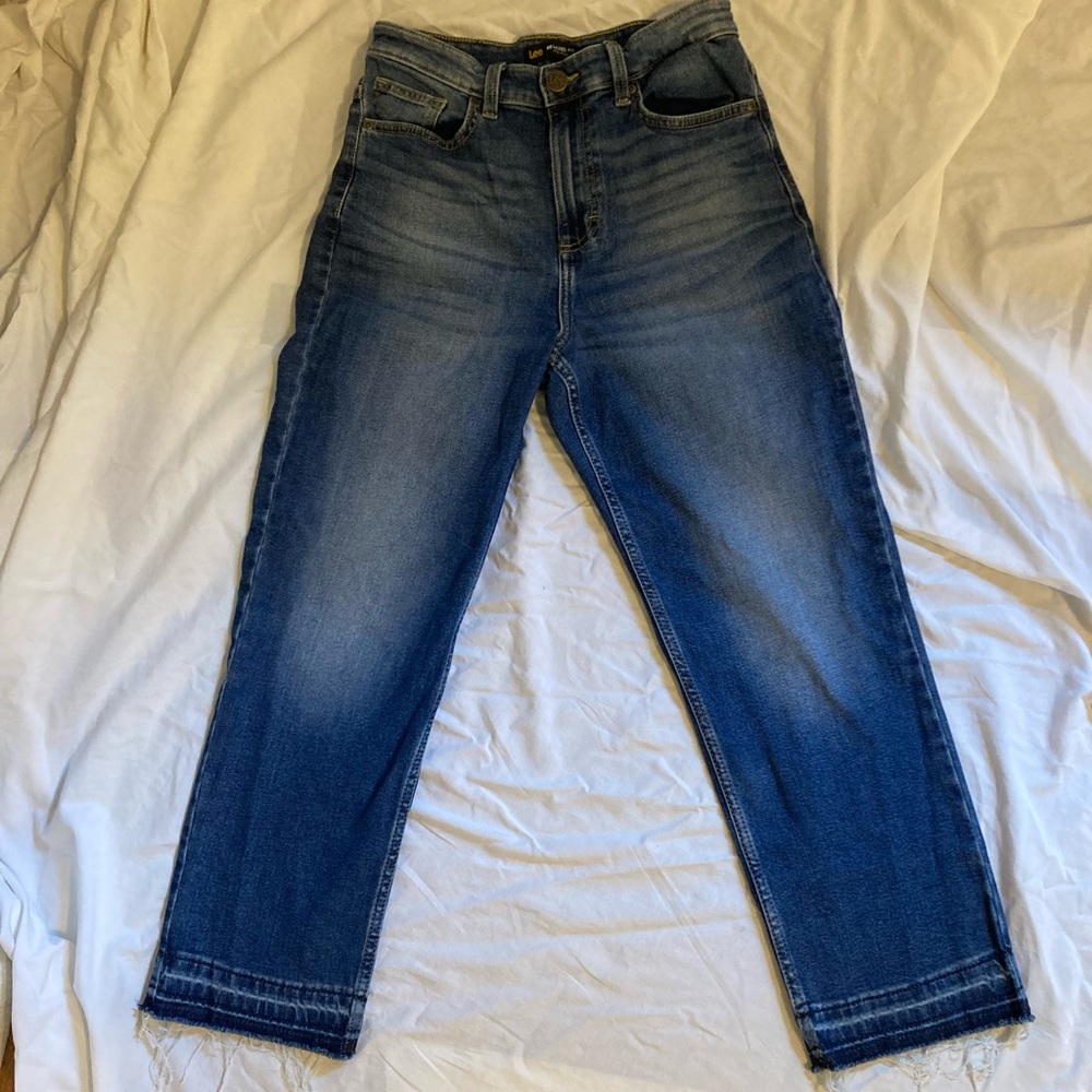 Lee relaxed fit mid rise jeans